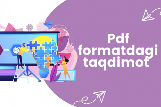 Pdf fomatdagi taqdimot