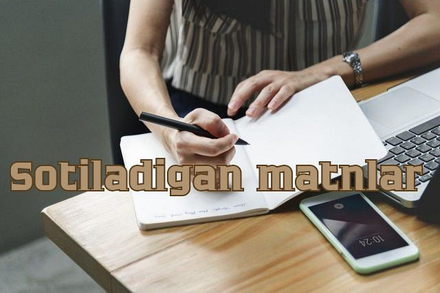 Haqiqatan ham ishlaydigan matnlarni sotish 