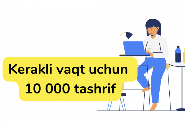 3 daqiqa davomida saytga 10 000 tashrif siz talab qilgan muddatda