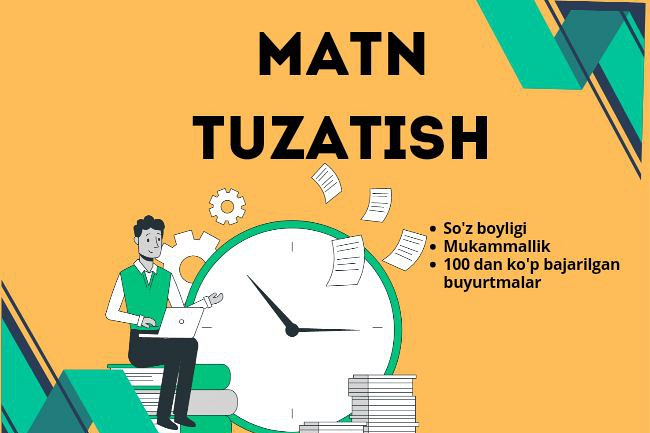 Matndagi xatolarni tuzatish va tahrirlash