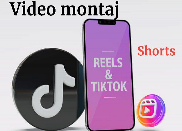 Shorts, Instagram, Reels, TikTok,&nbsp; qisqa roliklar uchun video mon