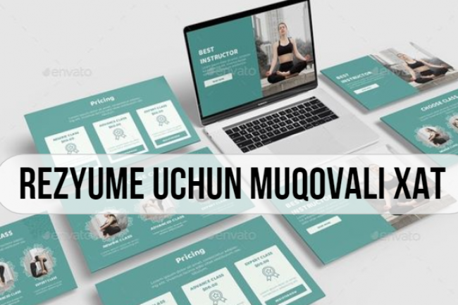 Rezyume uchun muqovali xat