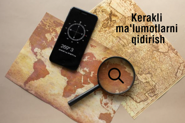 Kerakli malumotlarni qidirish