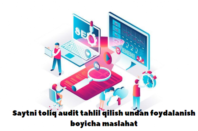 Saytni toliq audit tahlil qilish undan foydalanish boyicha maslahat 