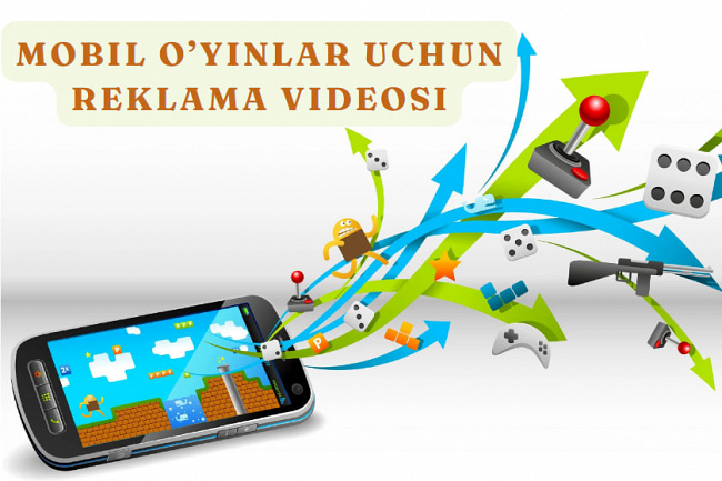 Mobil oyinlar uchun reklama videosini yaratib beraman
