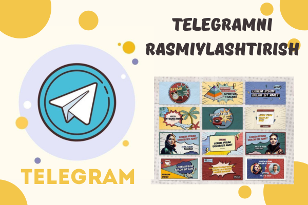 Telegram kanal uchun rasmiylashtirish