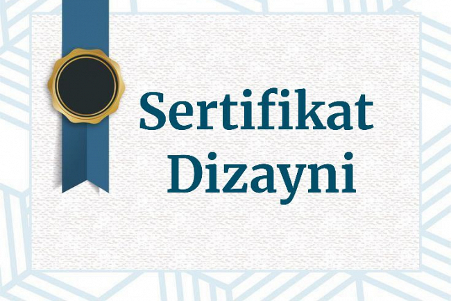 Sertifikat dizaynini yarataman