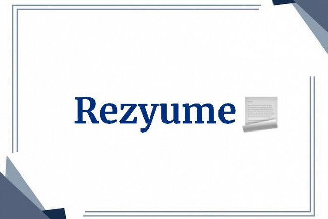Rezyume qilib beraman