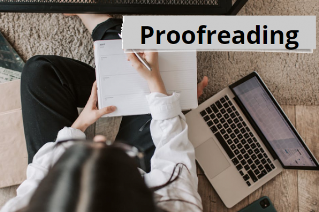Ingliz arab tilini korreksiya qilish, proofreading