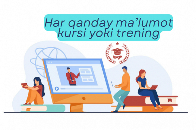 Siz uchun har qanday malumot kursi yoki treningni topib beraman.