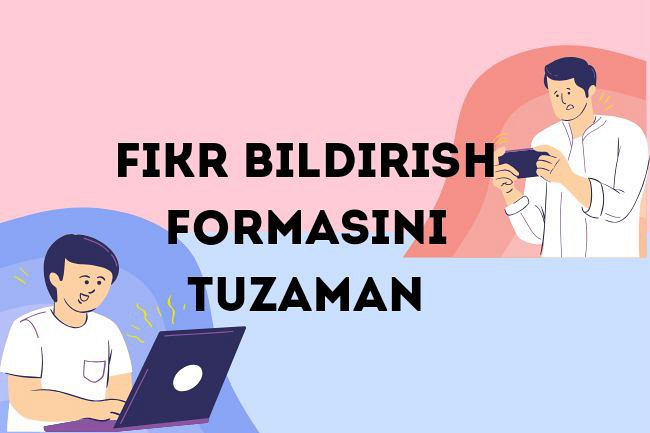 Saytingizga fikr bildirish&nbsp; shaklini yaratish
