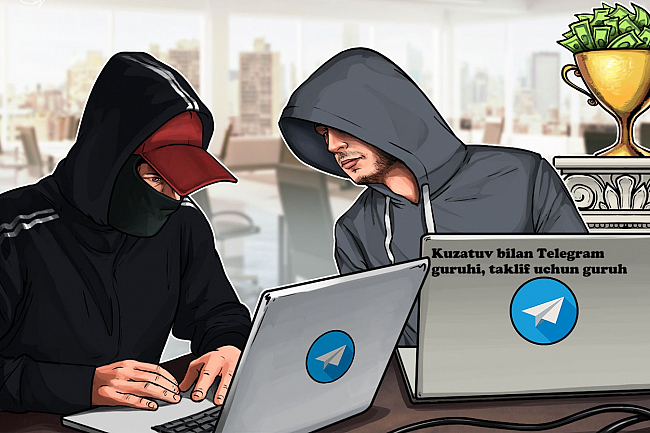 Kuzatuvga ega Telegram guruhi, taklif qilish uchun guruh