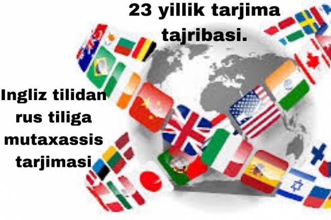 Ingliz tilidan rus tiliga mutaxassis tarjimasi