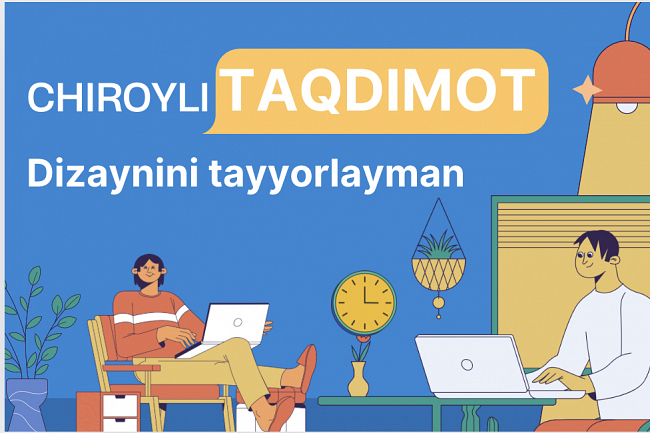Bitta biznes taqdimoti. 100 tagacha slayd