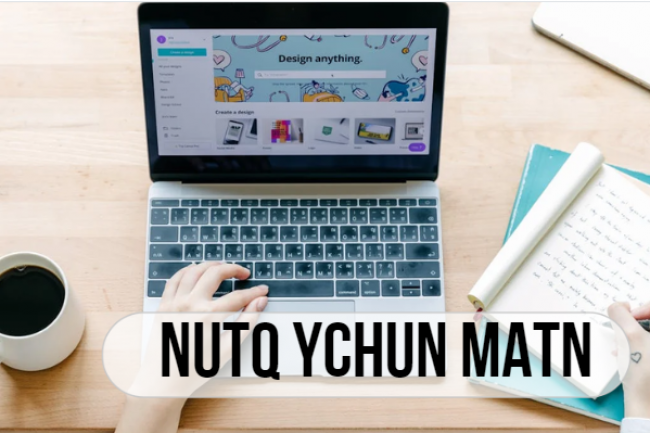 Nutq ychun matn yozib beraman
