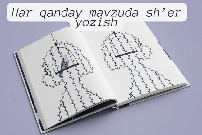 Har qanday mavzuda sher yozib beraman