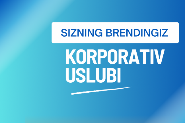 Korporativ uslubni yaratish
