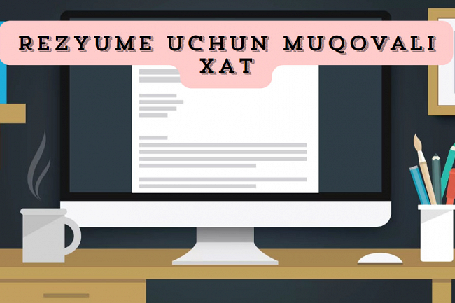 Rezyume uchun muqovali xat
