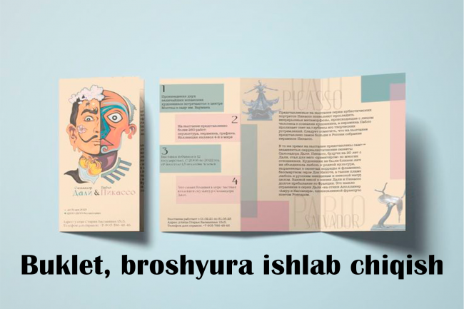 Buklet, broshyura ishlab chiqaman