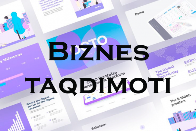 Biznes uchun sotiladigan taqdimotlar dizayni