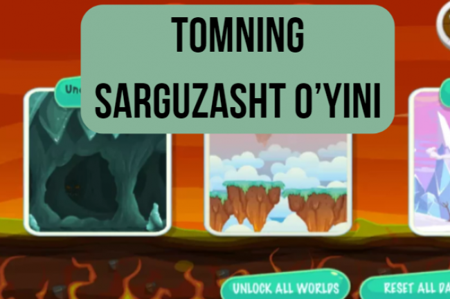 Super Tom Adventure.&nbsp;Tomning sarguzasht oyini