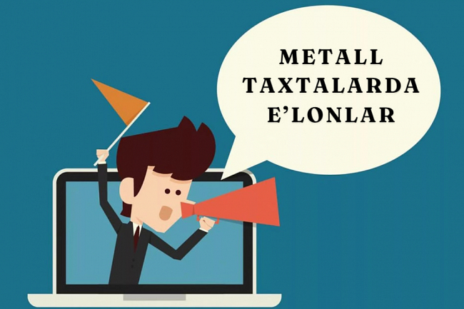 Metall taxtalarda elonlar