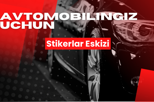 Avtomobil stikerlari uchun eskiz