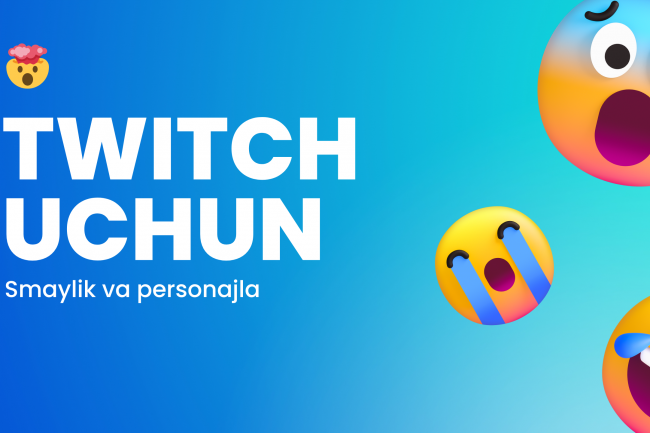 Twitch uchun smaylik va subyektlarni chizaman