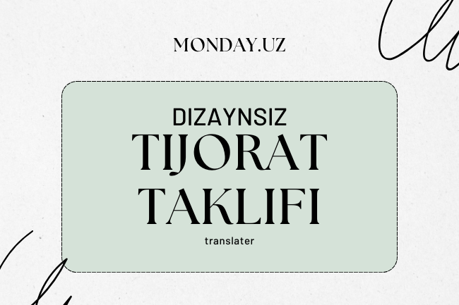 Tijorat taklifi dizaynsiz