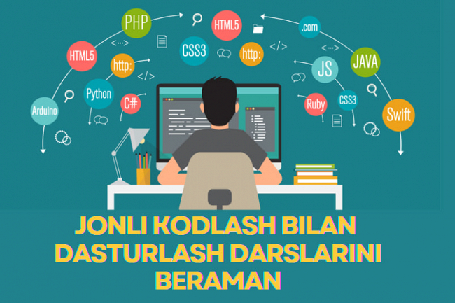 Jonli kodlash bilan dasturlash darslarini beraman
