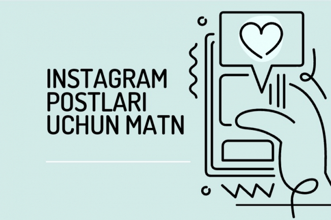 Instagram postlari uchun matnlar yozaman