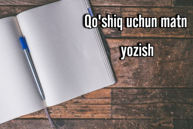 Sizning qoshiqlaringiz uchun matn