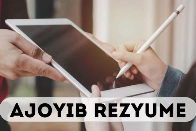 Sizga ajoyib rezyume yaratishda yordam beraman