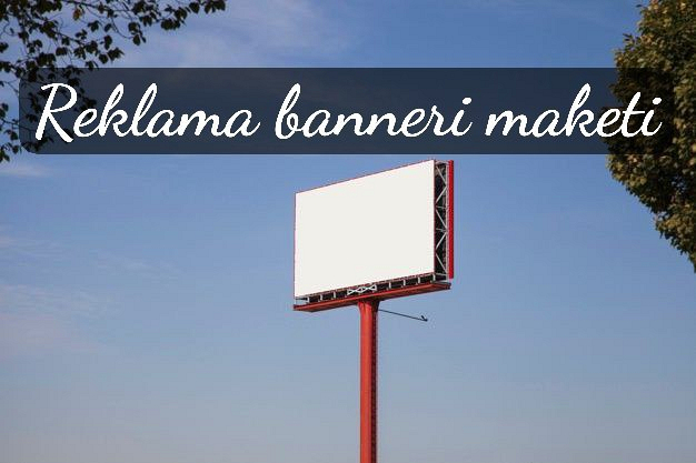 Reklama banneri maketini yarataman