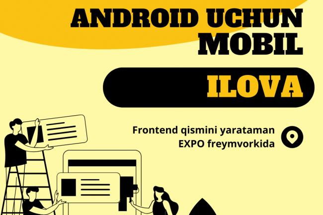 Android uchun mobil ilova react-native asosida