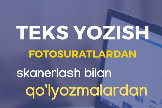 PDF skanerlari fotosuratlar qolyozmalardan matnni qayta chop etish