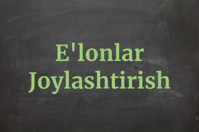 Eloningizni saytga havolasi bilan 40 ta taxtaga joylashtiraman