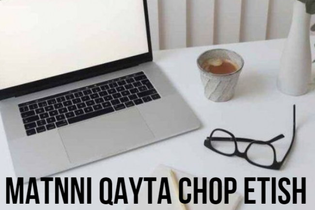 PDF, fotosuratlar, qolyozmalardan matnni qayta chop etish