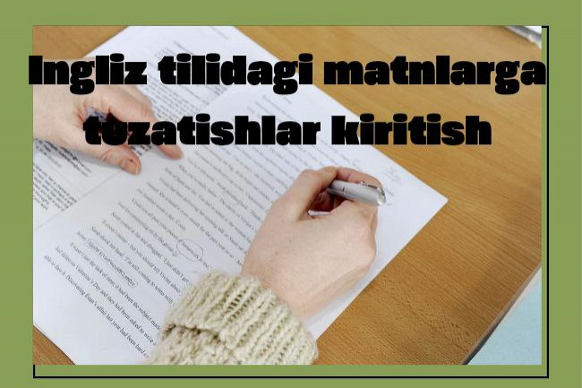 Ingliz tilidagi matnlarni til sozlovchisi tomonidan oqib chiqish