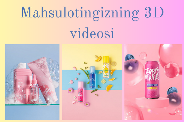 Mahsulotingizning 3D videosi
