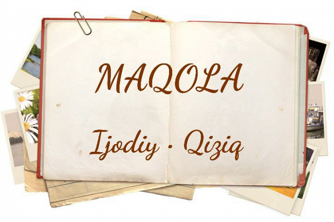 Qiziqarli maqola tayyorlayman