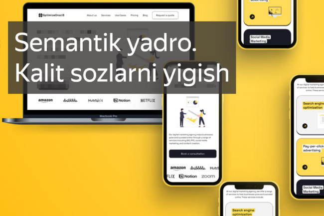 Semantik yadro. Kalit sozlarni yigish