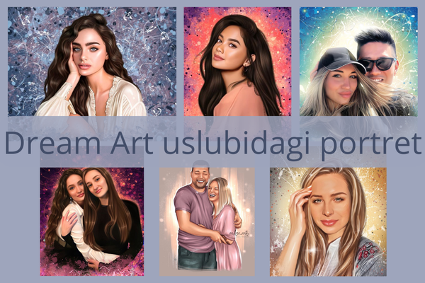 Dream Art uslubidagi portret