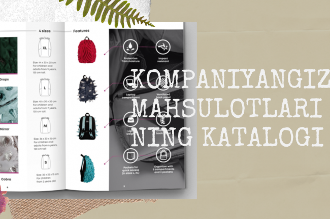 Kompaniyangiz mahsulotlarining katalogi