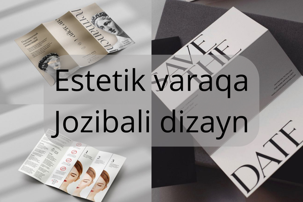 Estetik varaqa. Jozibali dizayn