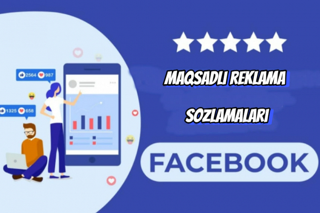 Maqsadli Facebook reklamani ornatish+ochilish sahifalarini tekshirish