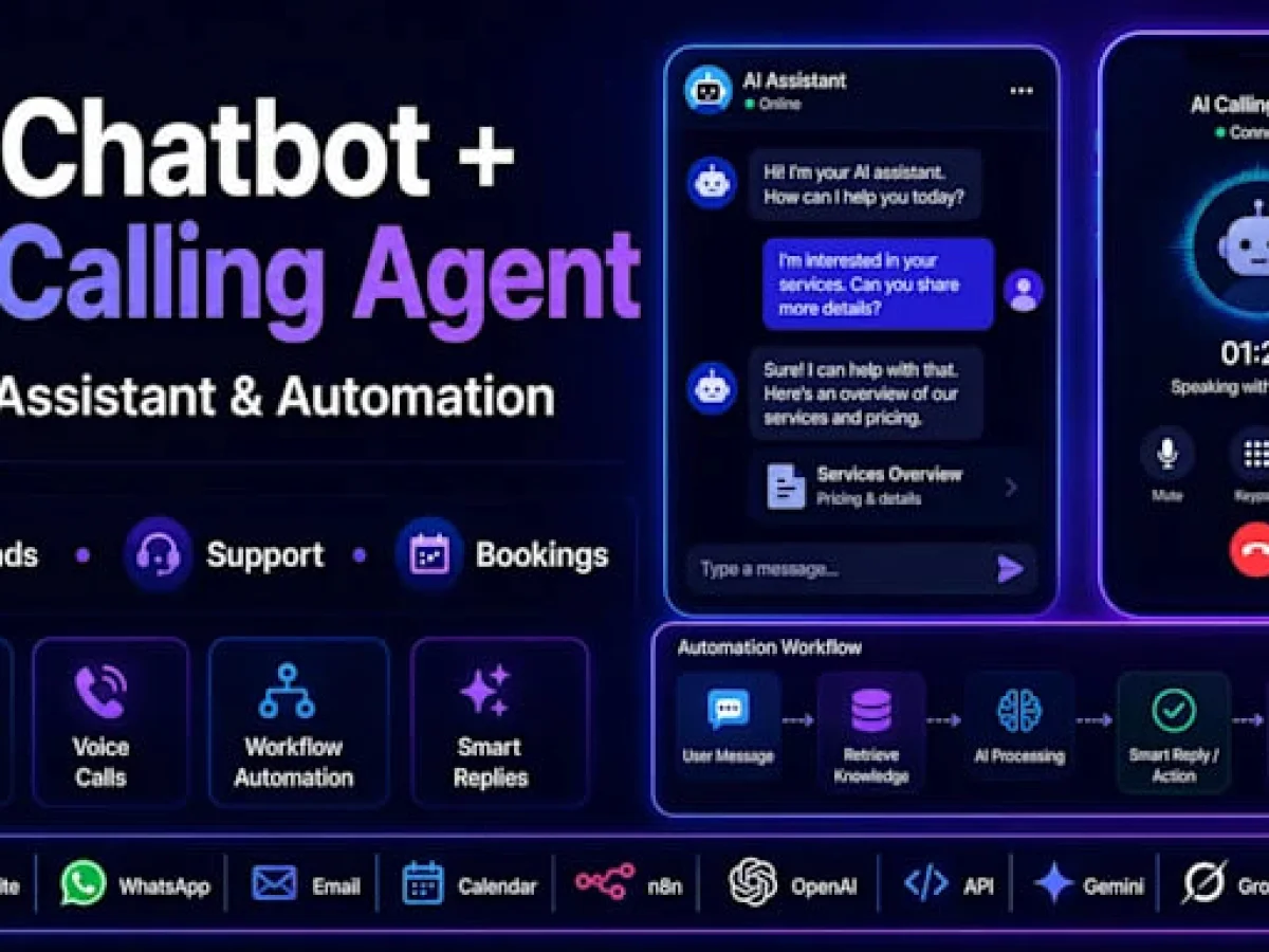 Biznes uchun SaaS, mobil ilova, voice agent va AI chatbot yechimlari