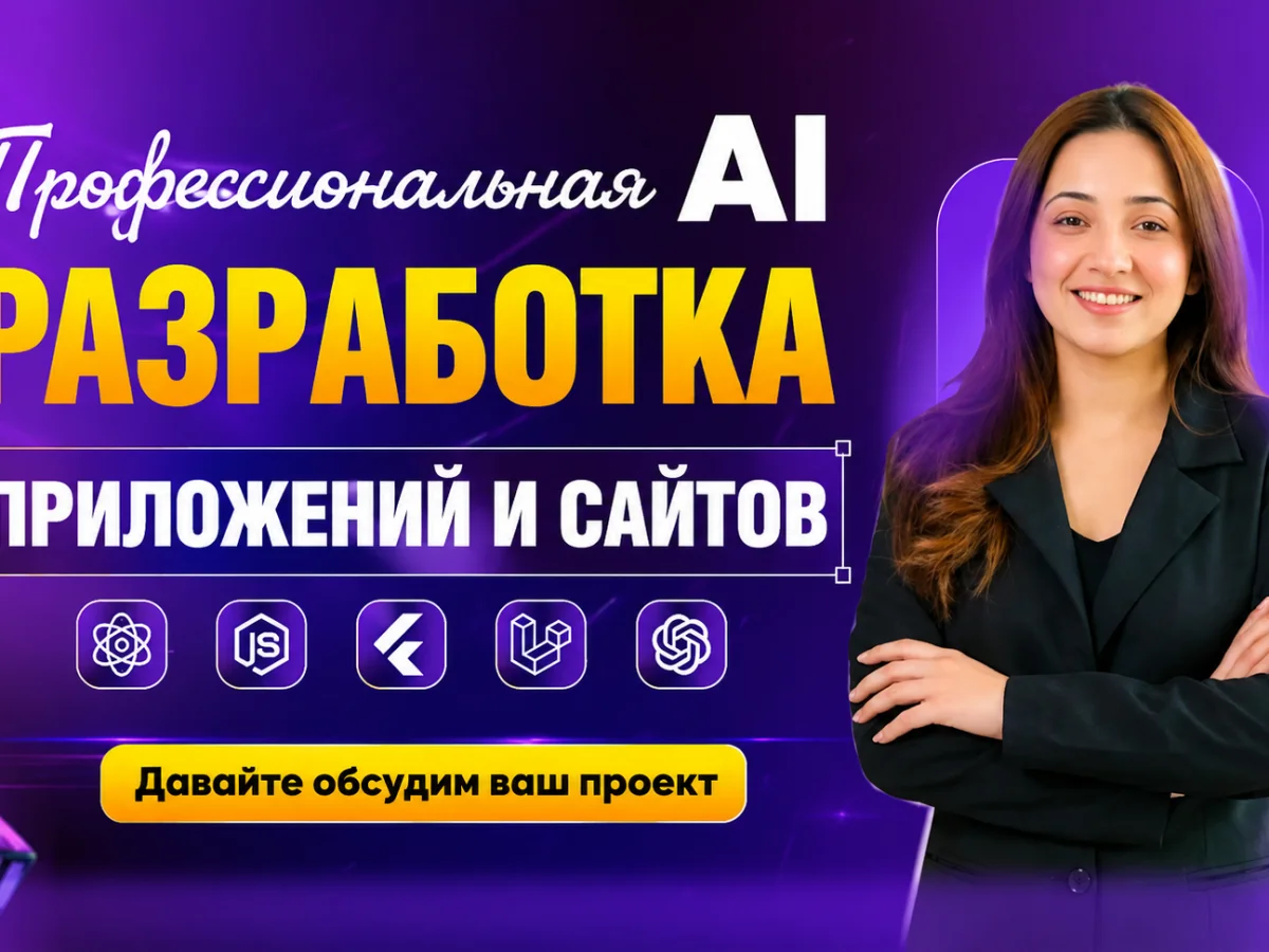 Разработаю AI-приложение, AI-сайт, SaaS-платформу или интеллектуальног
